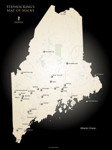 Stephen King's Map of Maine